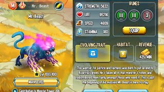 Monster legends-hatching and feeding mr beast monster