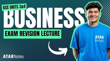 QCE Business 3&4 Exam Revision Lecture September 2025