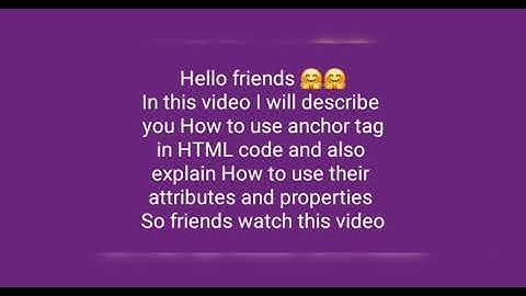 HTML part 5 | How to use anchor tag and also use their attributes and properties ||  Anchor tag