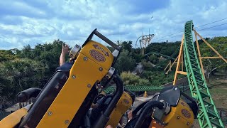 Cheetah Hunt Roller Coaster POV | Busch Gardens Tampa