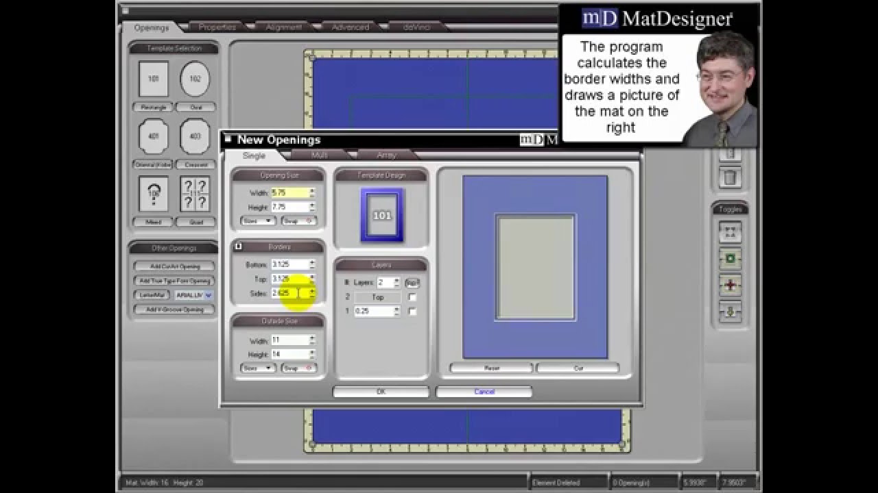 3 ways to cut your first mat in MatDesigner™ YouTube