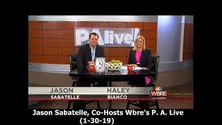 (PROMO CLIP) Jason Sabatelle Co- Hosts Wbre&#39;s P.  A.  Live  (1/ 30 /19)