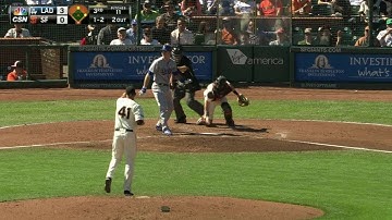 LAD@SF: Affeldt strikes out Utley swinging