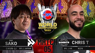 Sako (Chun-Li) vs. Chris T (Ken) - Finals Match 5 - Street Fighter League: World Championship