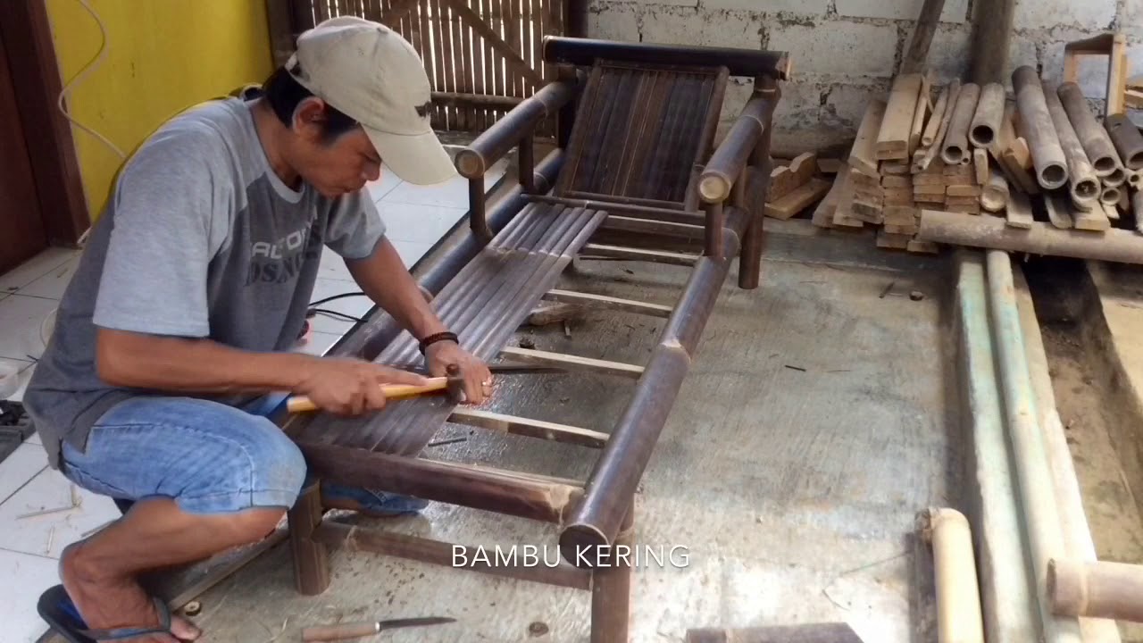  Cara Membuat Kursi Santai dari Bambu  YouTube