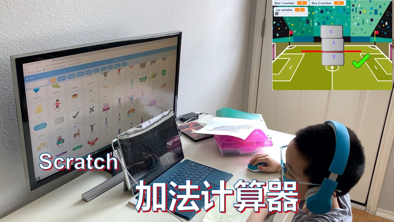 Scratch Coding|Addition Calculator - 加法计算器 - YouTube