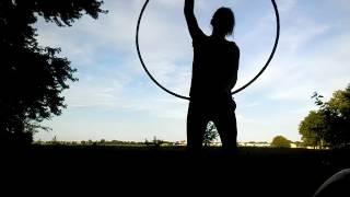 Beginner hooper gettin down in the shadows