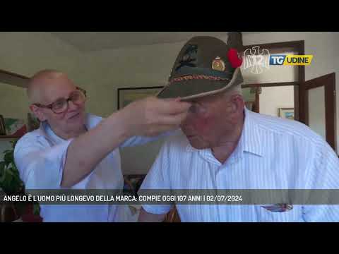 ANGELO È L'UOMO PIÙ LONGEVO DELLA MARCA: COMPIE OGGI 107 ANNI | 02/07/2024