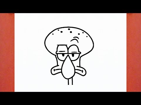 HOW TO DRAW SQUIDWARD FROM SPONGEBOB