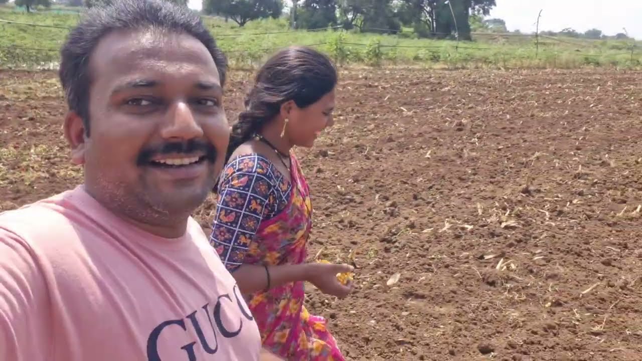 आज आमचं शेत पहा 😊 आज न्याहरीला बघा काय काय आहे. #yogeshgorecomedian #sonuchimummy #marathifamily 