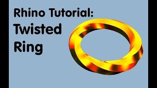 Rhino 3D Tutorial: twisted ring