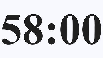 58 Minutes - 3480 seconds