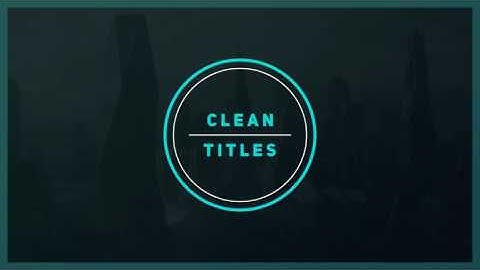 Modern Titles. After Effects Project on Videohive.net