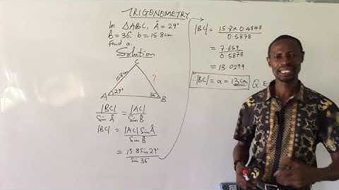 How To Solve Triangles Using Sine Formula