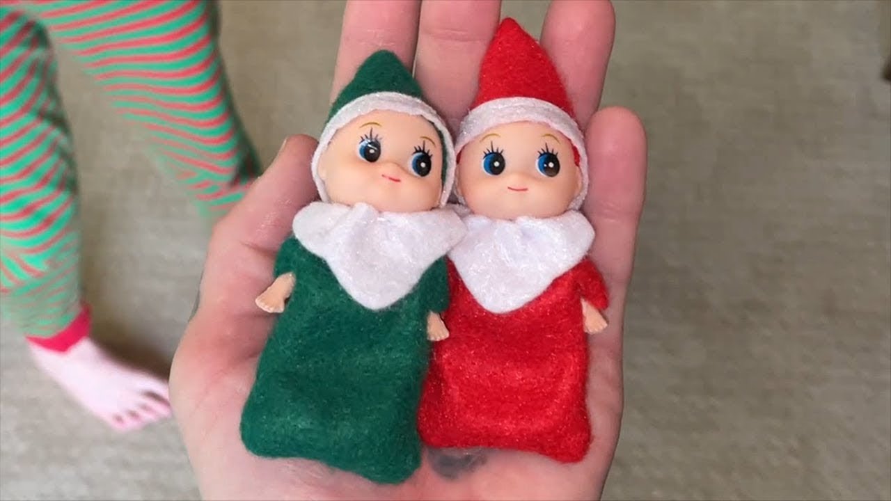 We're Babysitting 2 Adorable Elf on the Shelf Babies! Naughty Baby Twin ...