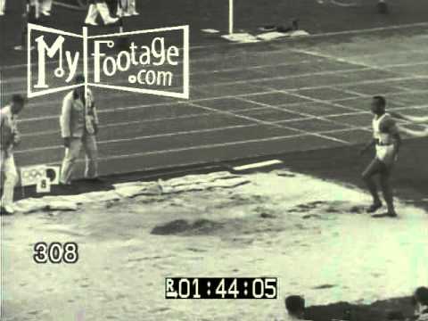 1936 Olympics Jesse Owens Wins Broad Jump Thanks Crowd