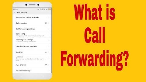 How To Forward Call in MI 5A