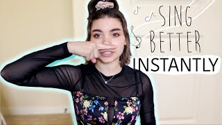 how to sing better INSTANTLY (easy tips for beginners)