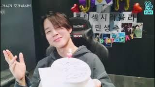 BTS Jimin singing Happy Birthday and blowing candles live