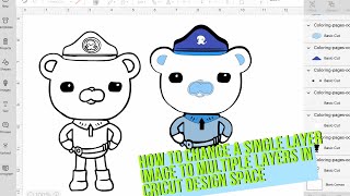 how to create an svg | how to change a single layer image to multiple layers in cricut design space