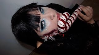 spooky X-mas 🎄| dead ice elf makeup Tutorial 🌙