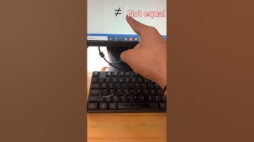 ≠ Not equal Symbol Shortcut in msword #shorts #shortcutkeys #msword #computershortcutkeys