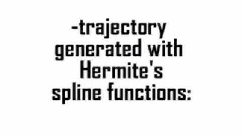 Spline functions in robot trajectory generation.