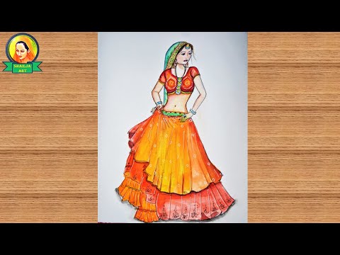 Continuous one line drawing of Indian woman with traditional dress. Vector  woman with cultural theme 8606494 Vector Art at Vecteezy