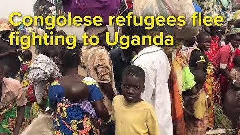 Congolese refugees flee fighting to Uganda