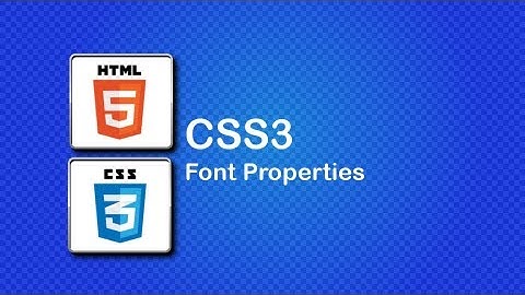 HTML5 and CSS3 Beginner Tutorial 13 - font properties