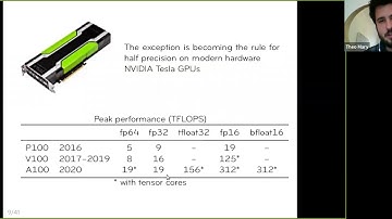 Mixed precision arithmetic: hardware, algorithms and analysis, Theo Mary