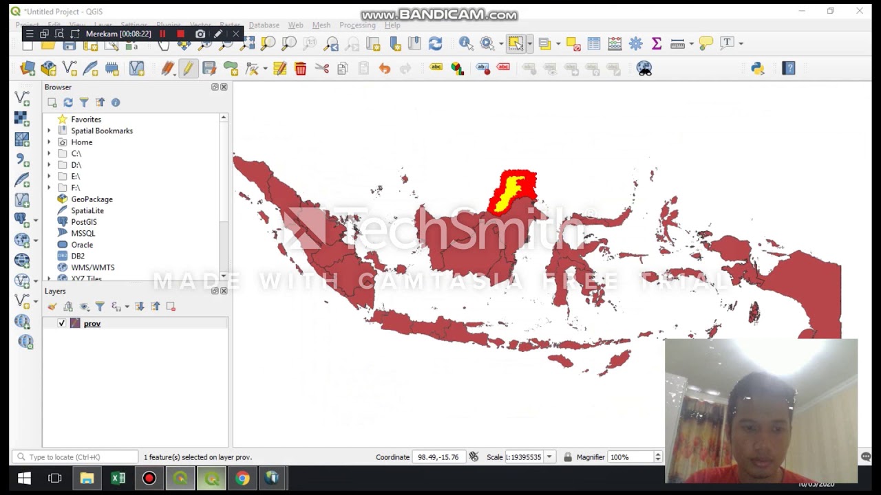 GRADASI WARNA MENGGUNAKAN APLIKASI QGIS 