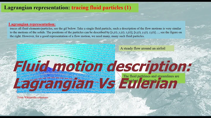 Understanding the Lagrangian and Eulerian representations for fluid dynamics/motions