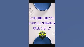 3x3 Cube Solver CFOP OLL Algorithm - Case 3 #3x3solve #howtosolve3x3cube #3x3cubetutorial #CFOP #OLL