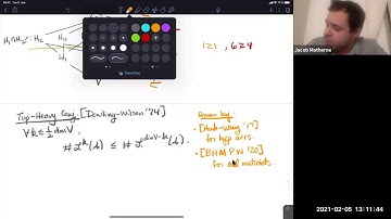 (2/5/21) Jacob Matherne: Singular Hodge theory for matroids I: the Top-Heavy Conjecture