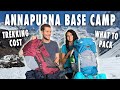 How expensive is the abc trek in nepal  what we packed