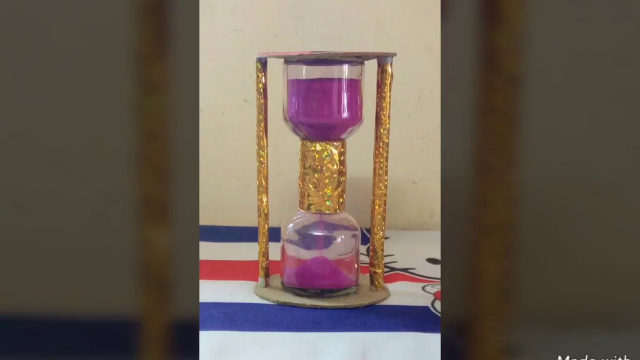 how to do sand clock working model | 2020 | easy steps | - YouTube