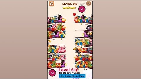 #bird #sort 2 #color #puzzle #level 516 #birdsort #colour #gaming #viral #trending #shorts #solution
