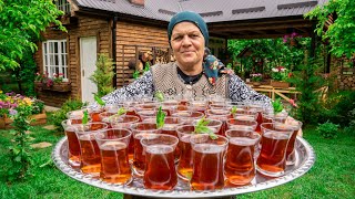 How to Make Turkish Tea and Revani | Outdoor Cooking