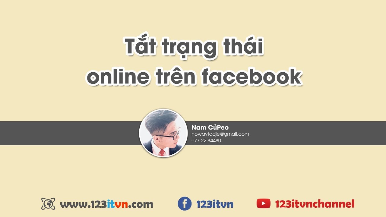 Tắt trạng thái online trên facebook