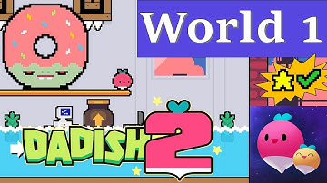 Dadish 2 - World 1: Levels 1-10 + Stars Walkthrough