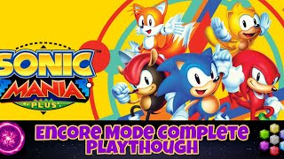 Sonic Mania: Encore Mode Complete Playthough (All Chaos Emeralds)