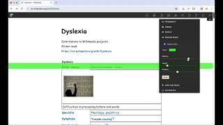 How to use the free Dyslexia Ruler extension - Reader Mode