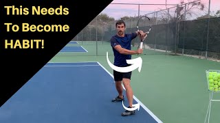 Backhand Early Preparation - Train Your Unit Turn & Footwork