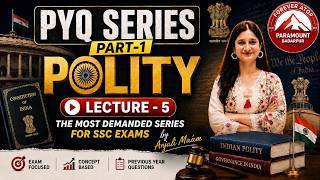 🔥 POLITY PREVIOUS YEAR PRACTICE SET -05 | Important PYQ Questions with Solutions🔥| PARAMOUNT