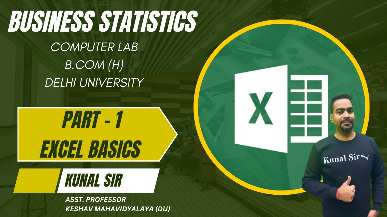Excel Utilisation Stats BUSINESS STATS. EXCEL PART 1 - YouTube