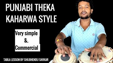 Punjabi Theka Kaharwa Style Famous Patterns Tabla Lesson By Shubhendu Sarkar no.283