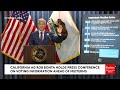 California Attorney General Rob Bonta Holds Press Conference In LA For Midterm Voting Information