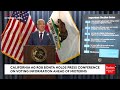 California Attorney General Rob Bonta Holds Press Conference In LA For Midterm Voting Information