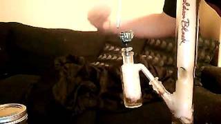 SmokeTillYouDrop bong hit contest entry!  Hash Plant+Kief!